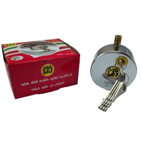 تصویر قفل گرد پشت بسته کلید سولکس 80 سه قاف 