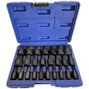 تصویر ست 25 عددی قلاویز چپ گرد بکسی فشار قوی 3 تا 22 آس تول ASTOOL مدل AS-8103 