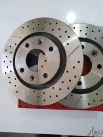 تصویر دیسک ترمز خنک شونده چرخ عقب کاردینال مناسب برای سمند ، دنا و ELX Cardinal brake disc Suitable for samand & Dena