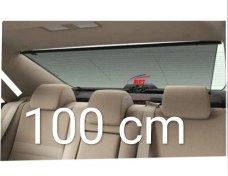 تصویر پرده کشویی دو میله شیشه عقب پژو elx مشکی ساده 