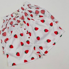 تصویر شورتک طرحدار جنس کرپ خنک فری سایز ۳۶ تا ۴۲ 
