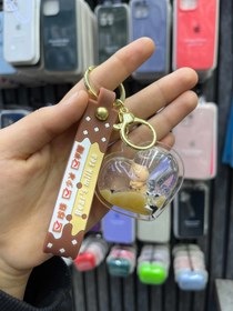 تصویر جاکلیدی فانتزی آکوارریومی اورجینال فانتزی - Bear & Coffee Aquarium Fantasy Keychain