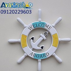 تصویر سکان کشتی طرح لنگر 