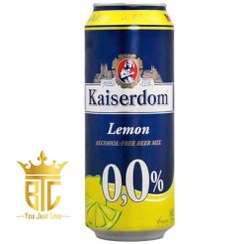 تصویر آبجو کایزردوم با طعم لیمو ( بدون الکل ) 500 میل Kaiserdom lemon 