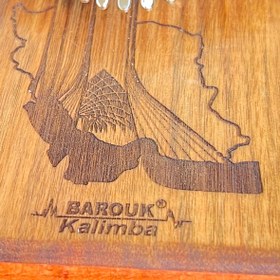 تصویر کالیمبا دست ساز باروک طرح ایران چوب گردو 