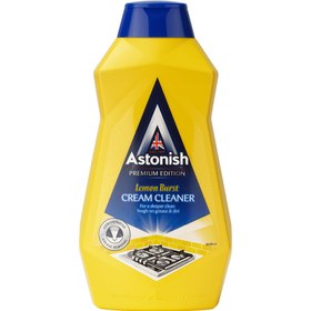 تصویر کرم لکه بر و پاک کننده آشپزخانه آستونیش ا Astonish Lemon Burst Cream Cleaner 500ml Astonish Lemon Burst Cream Cleaner 500ml