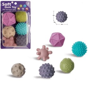 تصویر توپ های حسی پک ۶تایی 