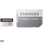 تصویر کارت حافظه microSDXC سامسونگ مدل PRO Endurance کلاس 10 استاندارد UHS-I U1 سرعت 80MBps ظرفیت 128 گیگبه همراه آداپتور SD 