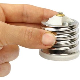 تصویر تبدیل سرامیکی سرپیچ لامپ E27 به E40 