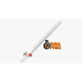 تصویر بورت ساده آزمایشگاهی یا بورت تفلنی (Simple Glass Graduated Burette) 