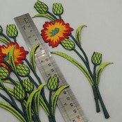 تصویر پنل گل برجسته گلدوزی بسته 5 عددی 