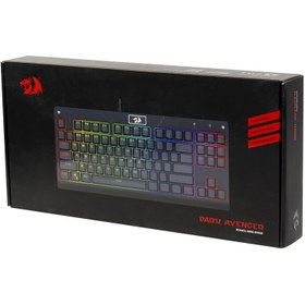 تصویر کیبورد مخصوص بازی ردراگون مدل K568 RGB Redragon K568 RGB Gaming Keyboard