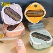 تصویر ظرف غذای ۳ خانه HEALTHY LIFE کد MU-101909 