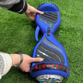 تصویر اسکوتر برقی اسمارت بالانس ویل 6,5 اینچ پدال موجی رنگ آبی کاربنی Scooter smart balance wheel