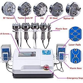 تصویر دستگاه لاغری 6 در 1 کاهش وزن بدن ولیفت پوست صوت 6 in 1 weight loss ultrasonic body sculpting vacuum cavity machine f RF