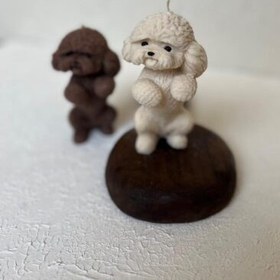 تصویر شمع سگ پودل کوچولو 