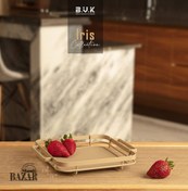 تصویر سینی مستطیل فلزی کوچک بی وی کی کد 466220 کالکشن آیریس 