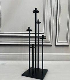 تصویر شمعدان۵ شاخه فلزی 