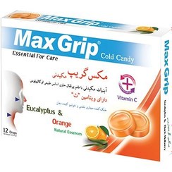 تصویر آبنبات مکیدنی مکس گریپ 12 عددی Max Grip Cold Candy 12 pcs