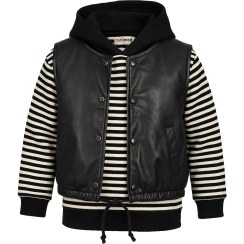 تصویر ست پوشاک بچگانه پسرانه مدل رینگی سایز ۴۵ کرم و سیاه 