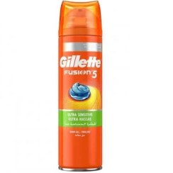 تصویر ژل اصلاح ژیلت فیوژن GILLETTE FUSION مدل ULTRA SENSITIVE حجم 200 میل 