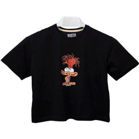 تصویر تیشرت کراپ دخترانه مشکی شخصیت استرس در انیمیشن Inside Out 