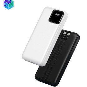 تصویر پاوربانک ویوو دارای نمایشگر ظرفیت باتری JC-18 و 10000mAh WiWU Power Bank JC-18 With Cable And LED Shows Battery Capacity 10000mAh