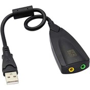 تصویر کارت صدا USB دی نت مدل 5Hv2 D-net 5Hv2 USB Sound Card