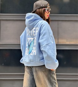 تصویر سویشرت آبی پاستیلی Blue Pastels Hoddie