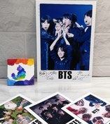 تصویر پولاروید فوتو کارت عکس طرح بی تی اس سایز 10 در 15 یک عدد - 4 