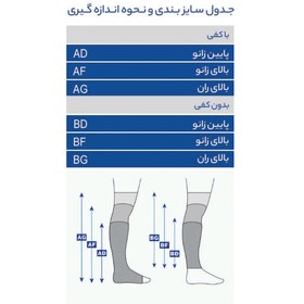 تصویر جوراب واریس سوئیسی پاک سمن کد 025 