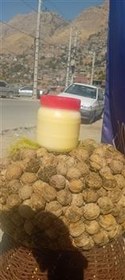 تصویر روغن گوسفندی تازه وگردو 