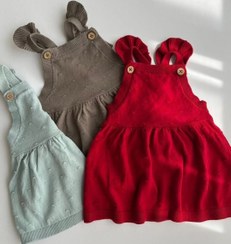 تصویر بیلر بافت دخترانه - خاکی / ۱۸ماه تا ۲۴ ماه 