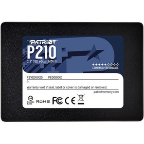 تصویر حافظه SSD اینترنال پاتریوت مدل P210 SSD SATA3 ظرفیت 512 گیگابایت Patriot P210 512GB SATA3 Internal SSD