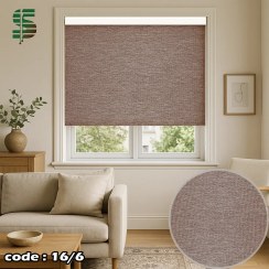 تصویر پرده شید رول طرح چوب در 9 رنگ 