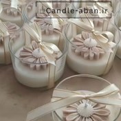 تصویر گیفت شمع گل بابونه 