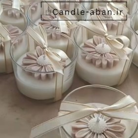 تصویر گیفت شمع گل بابونه 