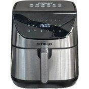 تصویر سرخ کن رژیمی ایتالوکس (منو رنگی) - مدل (8001) - استیل مشکی Digital air fryer - (8001)