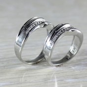 تصویر انگشتر نقره کد 2204 با سنگ اتمی 