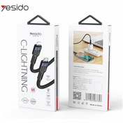 تصویر کابل فست شارژ TYPE-C به لایتنینگ یس ای دو مدل YESIDO CA107C-L 20W PD 1.2m 