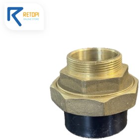 تصویر مهره ماسوره یکسر مغزی برنجی یو پی وی سی ویسپار 