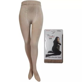 تصویر جوراب شلواری زنانه پنتی ضخامت ۲۸۰ رنگ مشکی 