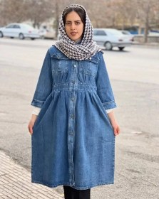 تصویر مانتو لی بلند کد 4023 