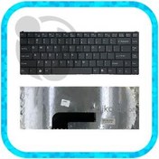تصویر کیبورد لپ تاپ سونی Vaio VGN-N مشکی اینتر کوچک وبدون بکلایت و با فریم - نو 
