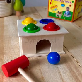 تصویر بازی فکری دالی توپه چوبی مناسب خردسال 
