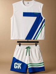 تصویر ست تیشرت شلوارک مردانه اسپرت 