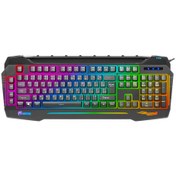 تصویر کیبورد گیمینگ گرین مدل GK702-RGB با نورپردازی RGB 