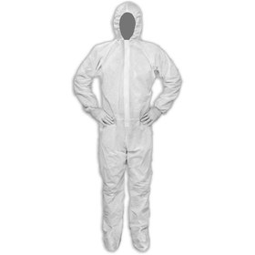 تصویر لباس ایزوله سفید تایویکس (پارچه نرم) کاور کفش دار گرماژ بالا کیفیت جنس عالی (قیمت تک 93600 تومان قیمت عمده 79200 تومان) 