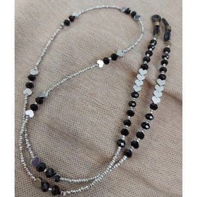 تصویر بند عینک حدید و کریستال 