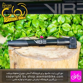 تصویر تلمبه همراه دوچرخه وایب مدل V52 مشکی Vibe Bicycle Mini Pump V52 Black 